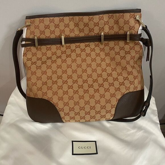 Gucci 1955 Horsebit Canvas Messenger Bag - Picture 7 of 16